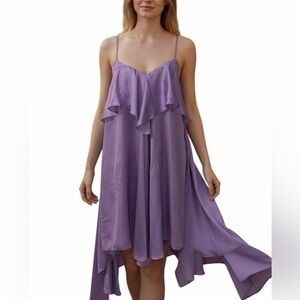 Manila Grace Lavender Flowy Dress(Size 40)